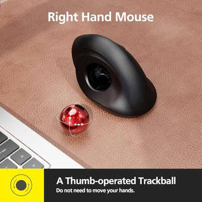 Mouse Micropack: MicroPack Trackball Wireless Mouse – Side View