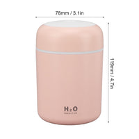 Colorful Cool Mini Humidifier,USB Portable Car Air Humidifier with Colorful Lighting Air Freshener Mute Aroma Diffuser Desktop Humidifier for Home Office Bedroom Car(Pink)