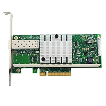 Jeirdus with Intel Chipset 82599 X520-DA1 E10G41BTDA 10G PCI-E X8 Fiber Server Adapter NIC Single Port SFP+