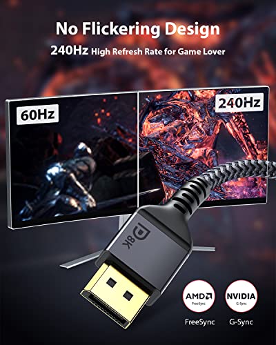 Maxonar DisplayPort Cable 1.4 – Side View