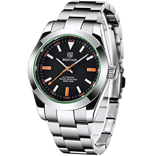 BENYAR Men's Automatic Mechanical Watch – Front View