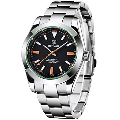 BENYAR Men's Automatic Mechanical Watch – Front View