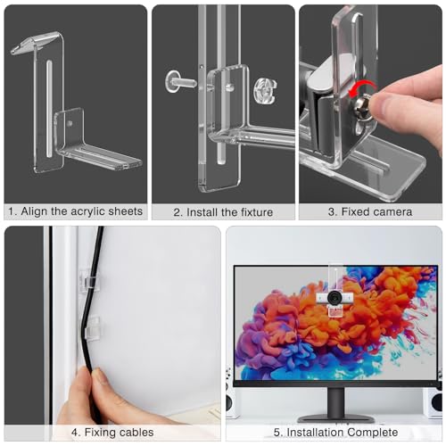 Screen Webcam: TOCCOOL Center Screen/Middle Screen Mount – Close-up Detail