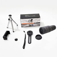 Akingshop Monocular Telescope, 8x40 Waterproof Monocular with Smartphone Holder & Tripod, Clear FMC BAK4 Prism Pocket Telescope, Great for Birds Watching, Wildlife, Hunting, Camping, Hiking, Tourism