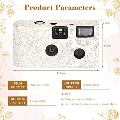 Zhengmy 10 Pack Disposable Camera Bulk for Wedding – Side View