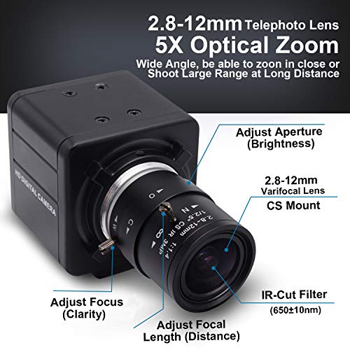 Camera SVPRO: SVPRO FHD01M-MFV USB Camera with 2.8-12mm – Close-up Detail