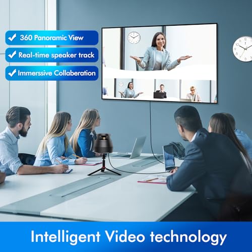 Panoramic 360: Premium Video Conference Camera 1080P – Side View