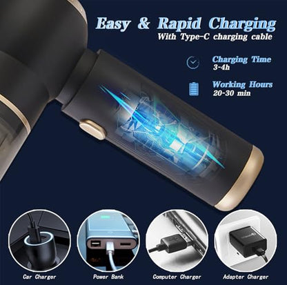 Vacuum Car: Handheld Car Vacuum Cleaner Cordless 12000PA – Close-up Detail