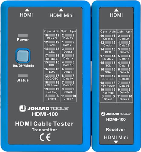 HDMI Cable Tester: Jonard Tools HDMI-100 High-End HDMI and – Front View