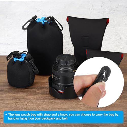 PATIKIL Camera Lens Bag: 2.8" IDx3.9 H Drawstring Lens – Packaging