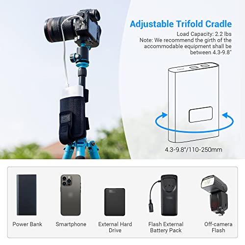 Strap Power: JJC Equipment Mounting Strap for Power Bank on – Side View