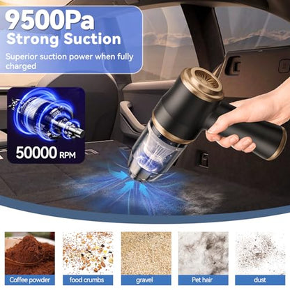 Car Vacuum: BELIBUY Mini Portable Cordless Handheld Vacuum – Side View