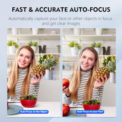 Webcam Camera: TOALLIN 2K QHD Auto-Focus Computer Camera – In Use