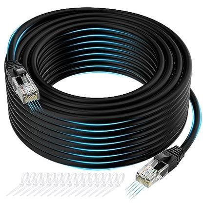 Cat 6 Ethernet Cable: 75ft Long High-Speed Internet Cable – Front View