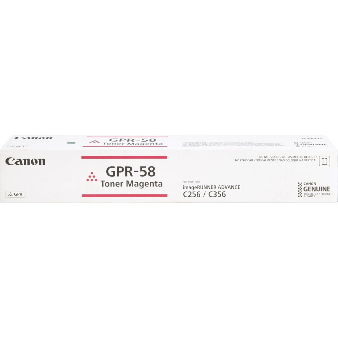 Canon GPR-58 2184C003 ImageRunner C256 C356 Toner Cartridge (Magenta) in Retail Packaging