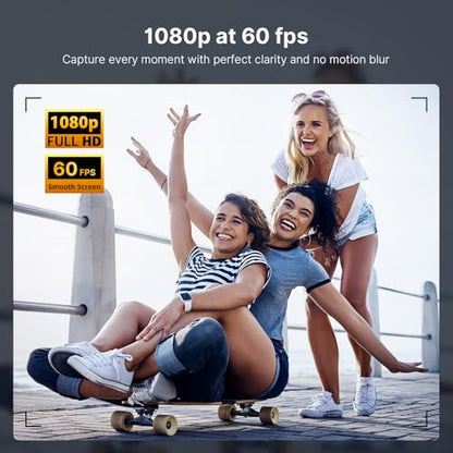 NexiGo 1080p: NexiGo N680P Pro 60FPS Webcam with Software – Side View