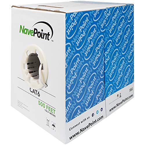 CAT6 Cable: NavePoint 500ft CCA Bulk CAT6 Ethernet Cable – Front View