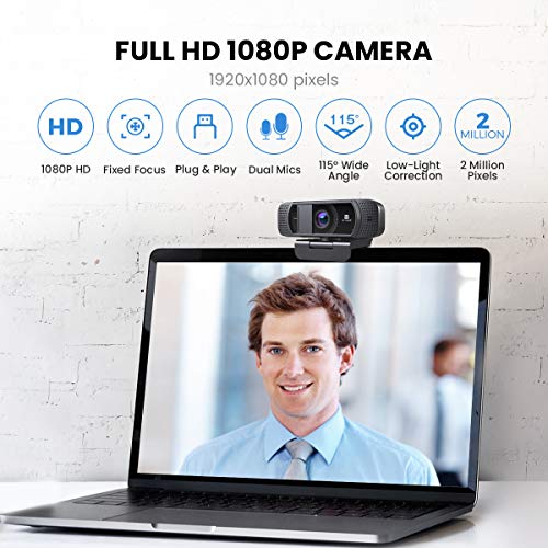 Web Cam: VITADE 1080P HD Webcam with Microphone – Close-up Detail