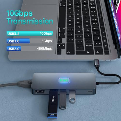 Laptop Docking Station: Homsmark 11-in-1 Dual Monitor 3.2 – Close-up Detail