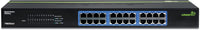 TRENDnet 24-Port Unmanaged Gigabit 10/100/1000 Mbps GREENnet Metal Housing Switch, 48 Gbps Switching Fabric, Fanless, Rack Mountable, TEG-S24G