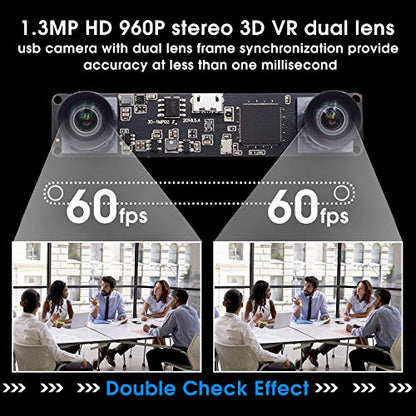 Synchronized Dual Lens Stereo USB Camera – Close-up Detail