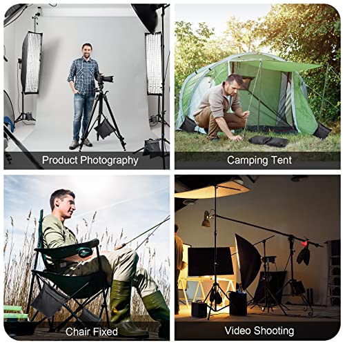 Hoteam 12 Sets Sandbag Outdoor Curtain Weighted Bags Sets – Feature Highlight