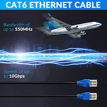 Cat6 Cable: Premium Cat6 Outdoor Ethernet Cable 200ft – Packaging