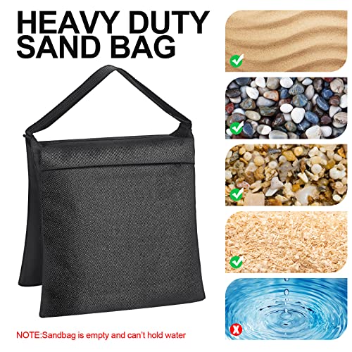 Hoteam 12 Sets Sandbag Outdoor Curtain Weighted Bags Sets – Packaging