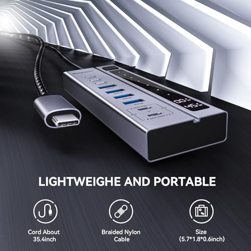 Powered Hub: Minisopuru USB C Hub 10Gbps Data Transfer – Feature Highlight