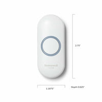 Honeywell Wireless Doorbell Push Button for Series 3, 5, 9 Honeywell Door Bells (White) - RPWL400W