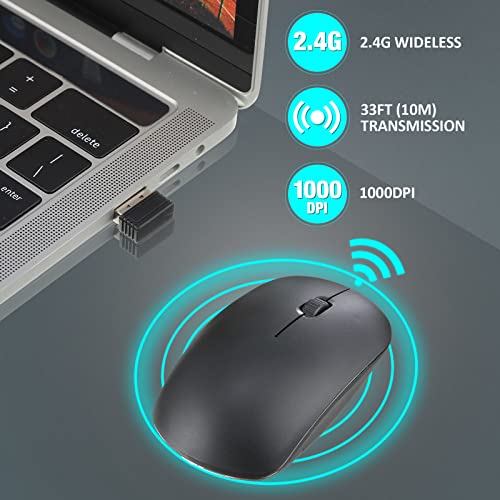 Mouse Laptop: Kingdder 10 Pack 2.4G Computer Mouse 1000 DPI – In Use