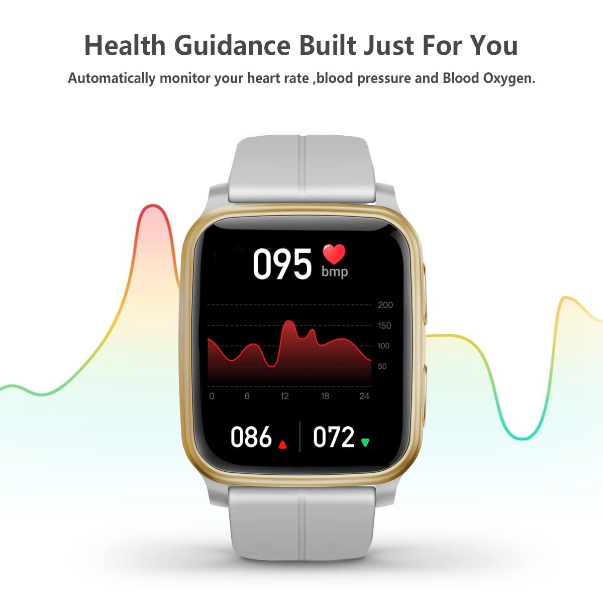 FITVII H56 Fitness Tracker Gold