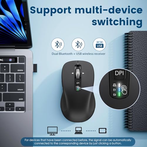 Mouse CITLLA: CITLLA Wireless Bluetooth Mouse USB BT1 BT2 – Packaging