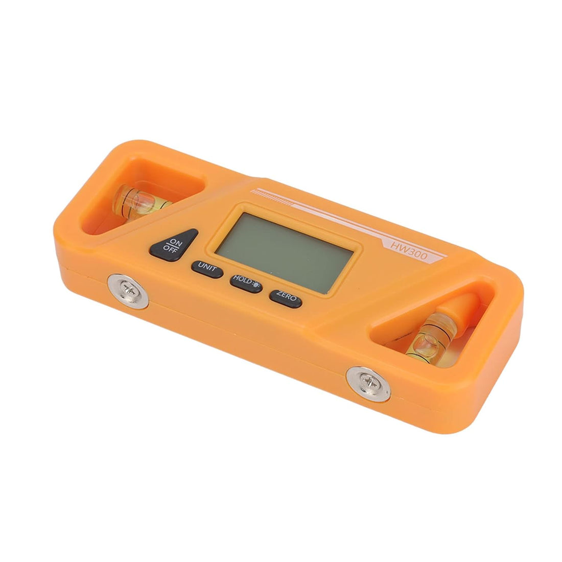 Digital Level Inclinometer, Portable LCD Screen Plastic Mini Digital Level Data Lock for Car Repair(Yellow)
