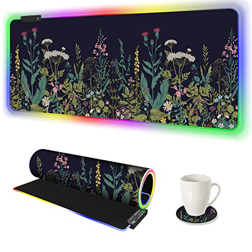 RGB Gaming Mouse Pad: AIMSA Large Extended Mousepad – Front View