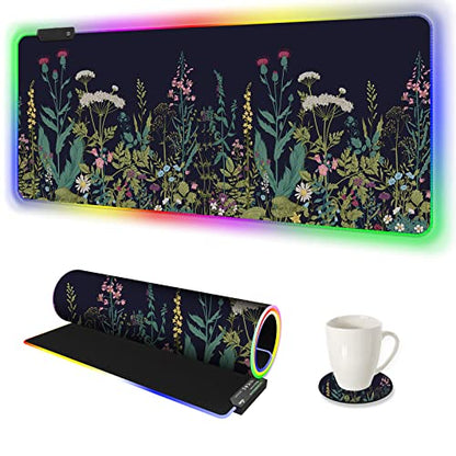 RGB Gaming Mouse Pad: AIMSA Large Extended Mousepad – Front View