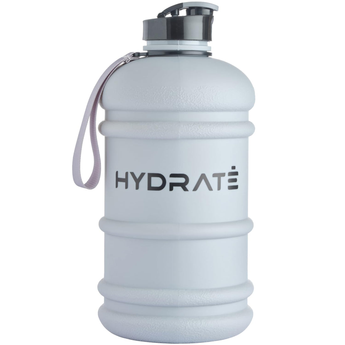HYDRATE XL Jug 2.2 Litre Water Bottle - BPA Free, Flip Cap, Ideal for Gym - Colour Options (Matte Grey)