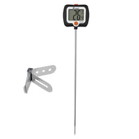 KT THERMO Digital Candy Thermometer with Pot Clip,Rotatary Head, Instant Read Food Meat Thermometer with 10'' Long Probe, for Smoker Baking Grilling Liquid Oil Deep Fry Thermometer
