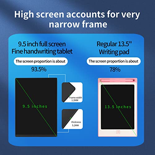 LCD Writing Tablet: 9.5in Double Display Erasable Reusable – Packaging