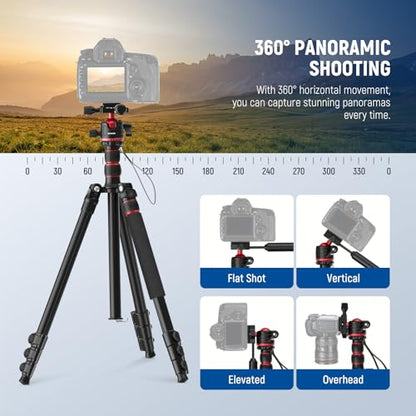 NEEWER 77" Camera Tripod Monopod with 360 – In Use