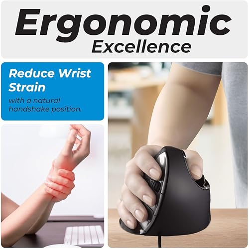 Mouse Vertical: Evoluent VMDS Vertical Mouse 4 Right-Hand – Side View