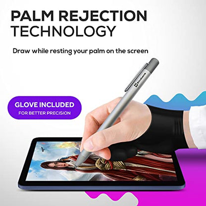 PicassoTab X: Premium Digital Graphic Drawing Tablet – Back View