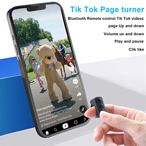 Bluetooth Remote: TIK Tok Bluetooth Remote Control Page – Side View