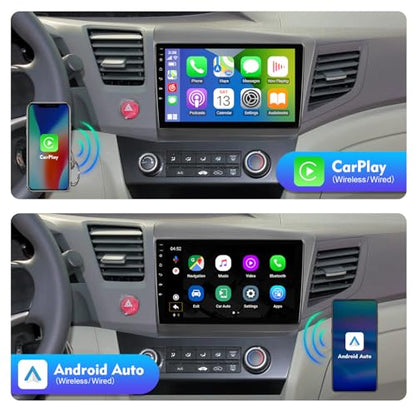 2+32G 9-inch Android 12 Car Stereo for Honda Civic – In Use