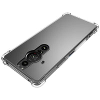 USTIYA for Sony Xperia Pro-i Case Clear Crystal TPU Four Corners Protect Camera Cover Transparent Soft Phone Case