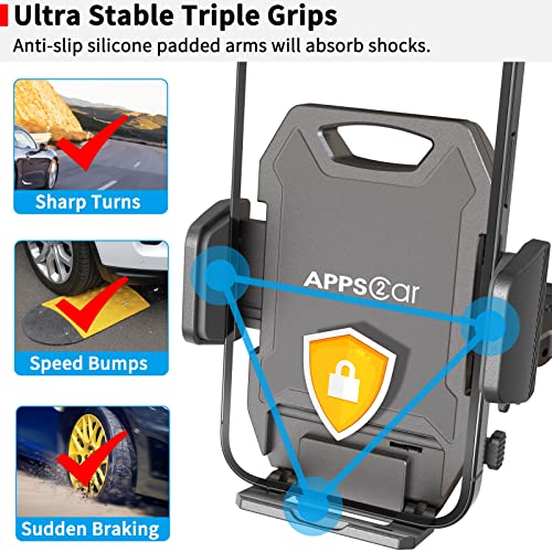 APPS2Car Sturdy CD Slot Phone Mount with One Hand Operation – Feature Highlight