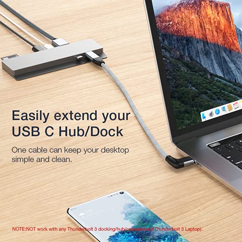 Usebean Right Angle USB C Extension Cable – In Use