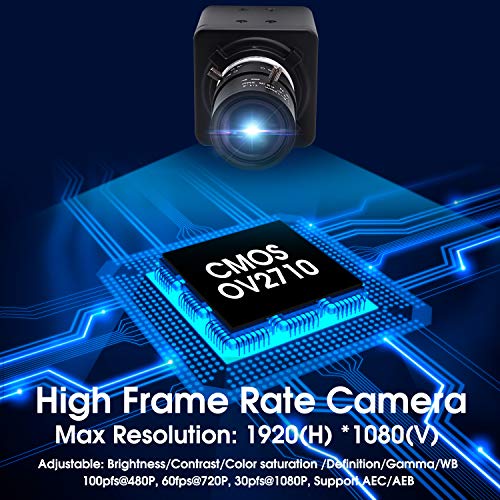 Camera SVPRO: SVPRO FHD01M-MFV USB Camera with 2.8-12mm – Side View