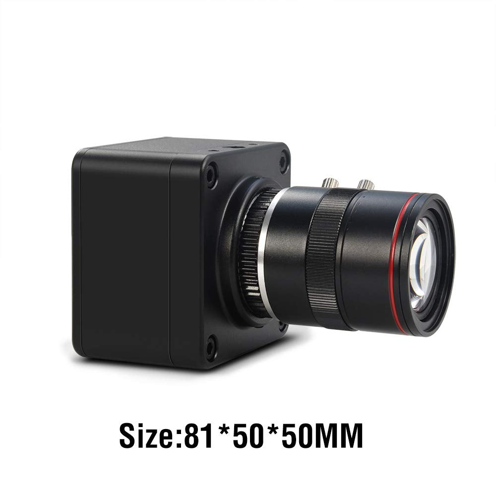 MOKOSE 4K@30fps USB Camera with 6-12mm Varifocal Manual Lens Webcam UVC Free Drive Compatible Windows Mac OS X Linux