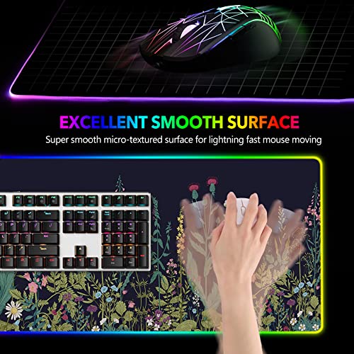 RGB Gaming Mouse Pad: AIMSA Large Extended Mousepad – Close-up Detail